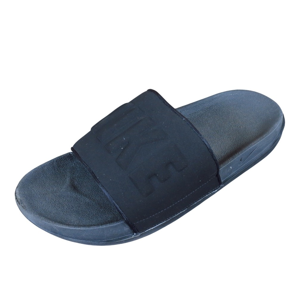 Nike Offcourt Slide Women Athletic Slide Sandals Size 8 Gym Recovery Black Black